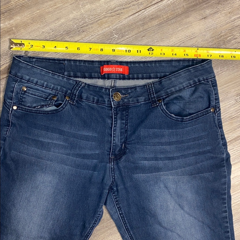 GUC GOGO STAR Cuffed Skinny Stretch Jeans Juniors 15 - Picture 5 of 8